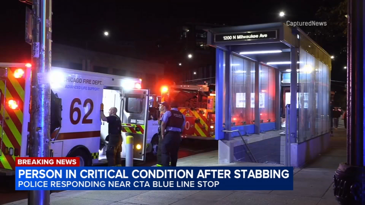 Chicago police respond to CTA Blue Line station after person critically injured in stabbing: CFD
โ ABC7 Chicago (WLS-TV)