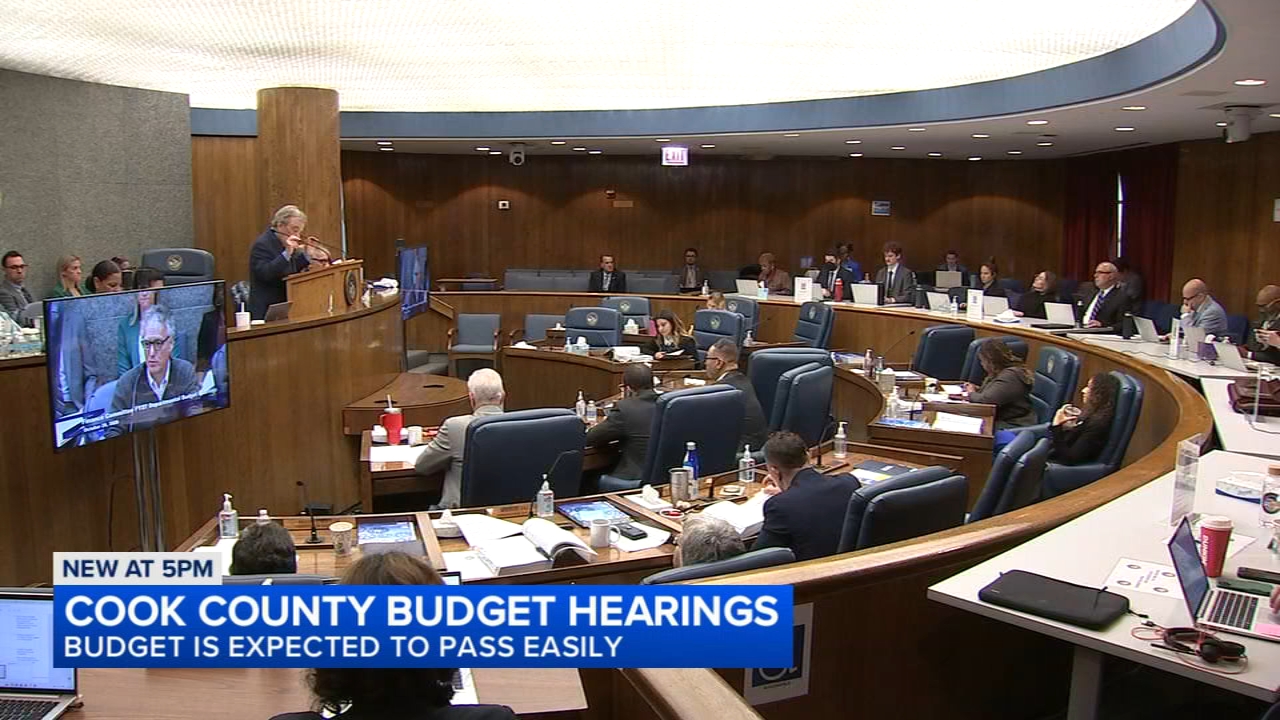 Cook County budget hearings question sheriff overtime costs, state's attorney staffing request
— ABC7 Chicago (WLS-TV)